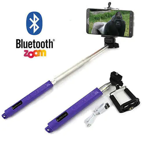 Selfi Monopod Telescopic Stick with Bluetooth & Zoom controls